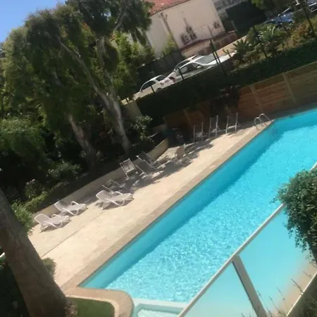 公寓 Cap D'antibes 2 Bdr With Parking Swimming Pool And Ac
